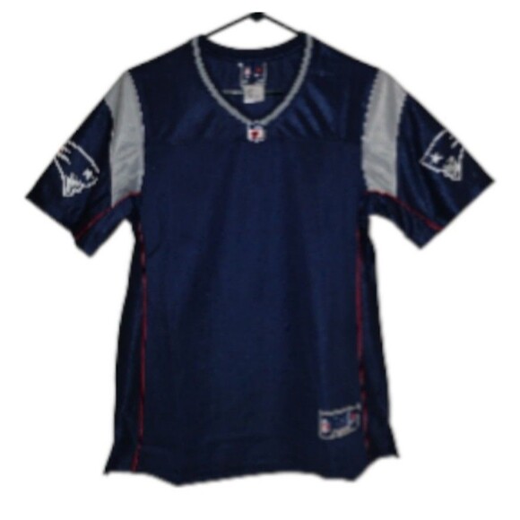 NFL Pro Line Tops - New England Patriots Blank Jersey Women's Small NFL Pro Line Blue Polyester NEW